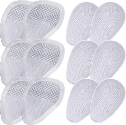Frido High Heels Ball of Foot Cushions, Pack of 6 Pairs (3 Wide & 3 Compact) Heel Support