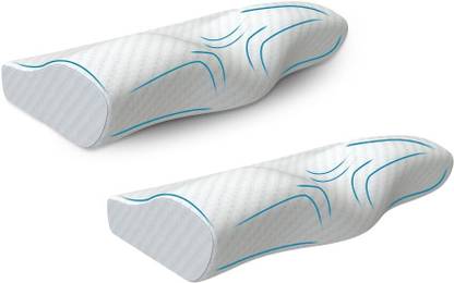 WELLGIVER Pack of 2 Orthopedic Memory Foam Pillow for Sleeping, Neck and Shoulder Pain Neck Support