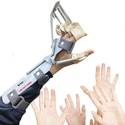 WMIO Dynamic Wrist Drop and Limp Finger Extension Brace for Left Hand (One Size) Hand Support