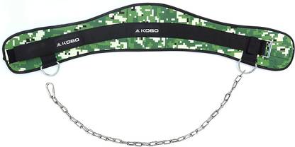KOBO Weightlifting Gym Belt 6 Inches Wide Convertible Power Weight Lifting Dipping Belt Back / Lumbar Support