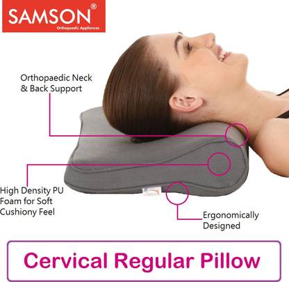 SAMSON Orthopaedic Cervical Regular Pillow(Erognomically Designed with High Density Foam) Cervical Pillow