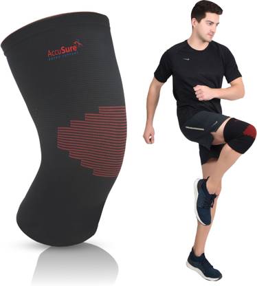 AccuSure Knee Cap Support Sleeve For Knee Cap Pain, Running, Gym, Sports For Men & Women Knee Support