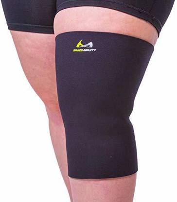 BraceAbility Plus Size Neoprene Knee Sleeve Xxxxl Compression Support Brace For Bariatric Knee Support