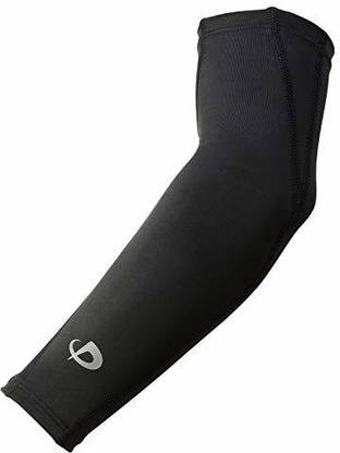Phiten X30 Compression (Pair) Arm Sleeve Black Large Knee Support