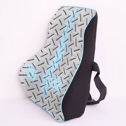ACTURAA Memory Foam Back Support For Chair & Car Seat (Bamboo Yarn Fabric Cover)| Back / Lumbar Support