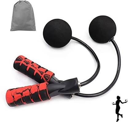 Roliat Ropeless Jump RopeTangle FreeTraining Weighted Cordless Skipping Rope Back / Lumbar Support