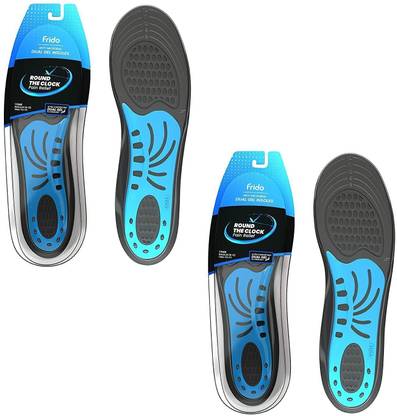 Frido Dual Gel Insoles, Extra Comfort & Support, Trim-to-fit, Made in India (8-13 UK) Insole