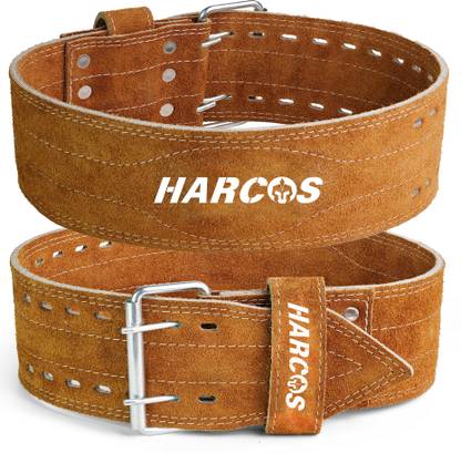 HARCOS Real Leather Power Lifting back Pain support & Squatting Fitness Weight no Tear Weight Lifting Belt