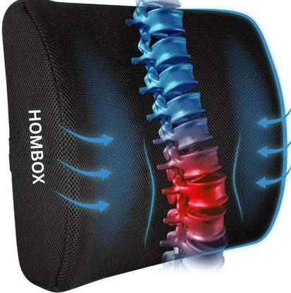 HOMBOX Large Backrest for Chair & Car Seat, Orthopedic Memory Foam Lumbar Support Back / Lumbar Support
