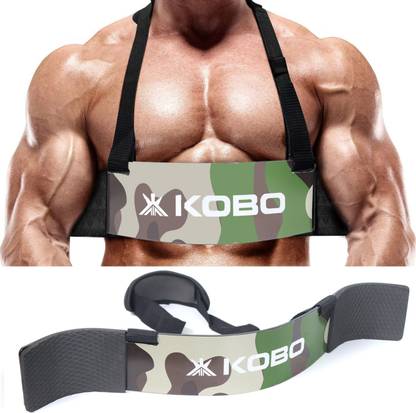 KOBO ew Arm Blaster, Biceps Muscle Workout, Heavy Duty Thick Gauge Biscep & Arm Support