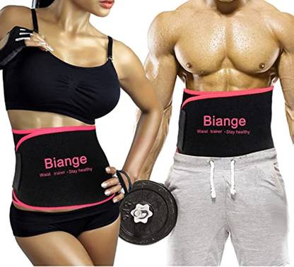 Biange Plus Size Waist Trainer For Women Men Sweat Belt Waist Trimmer Belly Band Abdominal Belt