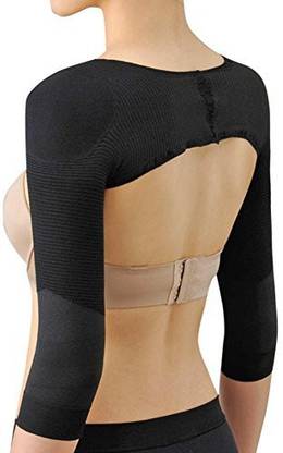Ausom Womens Slimming Compression Long Sleeve Arm Shaper Slimmer Trimmer Back Abdominal Belt