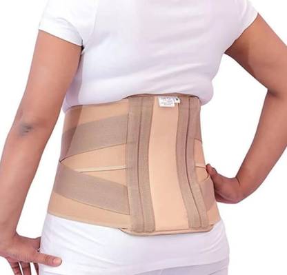 AASH ISURGICAL Lumbo Sacral (L.S Belt) Back Pain Belt (BEIGE ) S Size Abdominal Belt