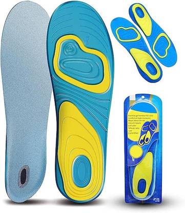 Ecommercehub Gel Insole for Arch Support,Plantar Fasciitis,Flat Feet Unisex Insole