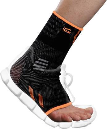 TYNOR Ankle Support Air Pro, Black & Orange, Medium, 1 Unit Ankle Support