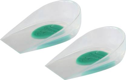 TYNOR Heel Cup Silicone, White, Small, Pack of 2 Heel Support