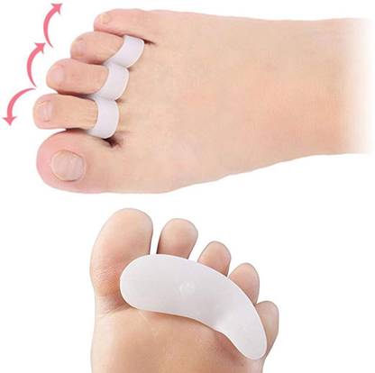 AlexVyan 1 Pair of Gel Toe Separators Stretchers alignment fingers Overlapping Toes Finger Support