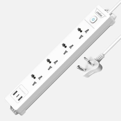 artis AR-4SS-USB 4 Universal Sockets with 2 USB-A & USB-C Port with Single Switch 4  Socket Extension Boards