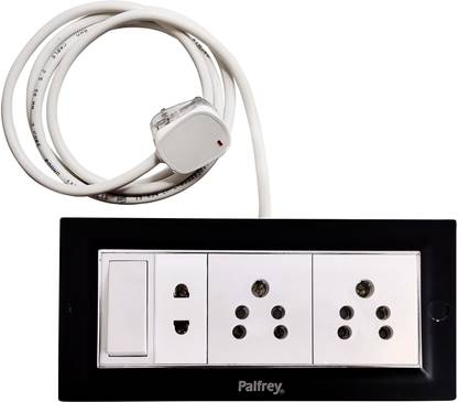 PALFREY Extension Board-One Switch + Three Socket|15 meter Wire (1800W) 3  Socket Extension Boards