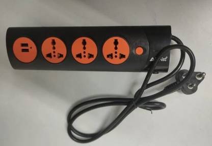 AD NET-POWER OF SPEED Spike Buster with 1.5M Cord Extension Boards with 3 Sockets and 2 USB Port 5  Socket Extension Boards