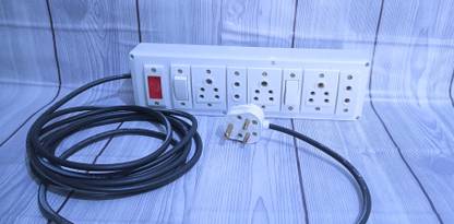 cromium 1 White extesion bord 5shocket 5  Socket Extension Boards