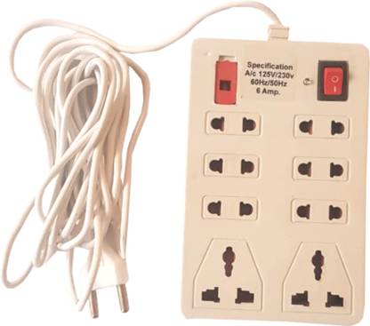 gc enterprises 8+1 MINI POWER STRIP/ EXTENSION BOARD (with power fuse and led indicator) 8  Socket Extension Boards