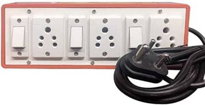 Dum PVC Board/Electric Switch Board for Home Wall,with Anchor Switch and Socket 3  Socket Extension Boards