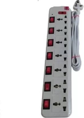 D-DEVOX SB NEW 07 ELECTRIC BOARD POWER STRIP MULTI PLUG 7 socket 3m wire 7  Socket Extension Boards