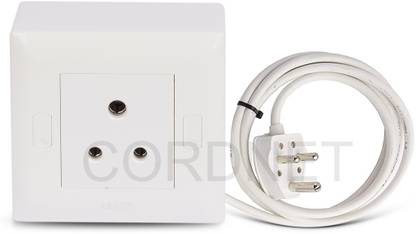 Cordnet Premium Modular Extension With With Three Pin Socket Three Core Wire 1  Socket Extension Boards
