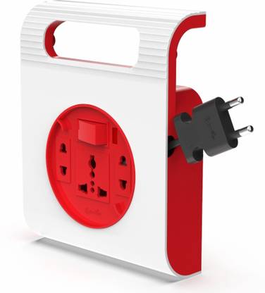 Fybros V-Rock 2 Pin Flex Box 5 Meter Power Cable with Indicator|2 Year Warranty| 3  Socket Extension Boards