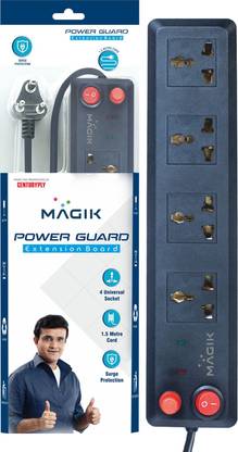 Magik Power Guard Spike Guard 4  Socket Extension Boards