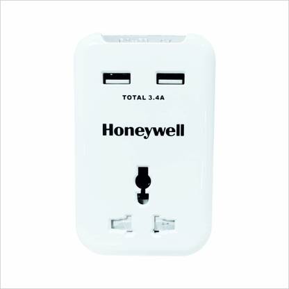 Honeywell Travel Surge, with Universal Socket, 2xUSB, 12,000Amp, X3 MOV Tech 1  Socket Extension Boards