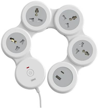 GM 5+1 G-Hoop Spike Guard with A & C Switch 4  Socket Extension Boards