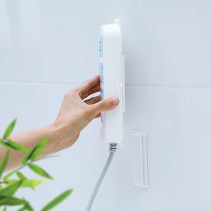 Xydrozen Wall Hanging Patch Panel Wall Storage Plug Extension Socket Holder 1  Socket Extension Boards