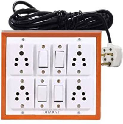 Bharat NX Bharat NXX Power Plate 2500W with 1 + 5 Socket Extension Boards 4  Socket Extension Boards