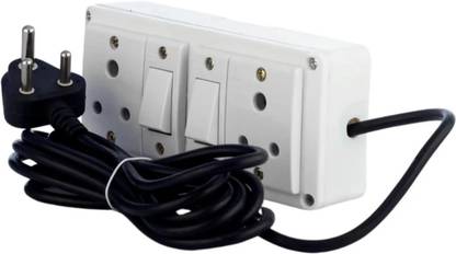Diamond R Traders 6amp 3pin socket & Switch 2  Socket Extension Boards