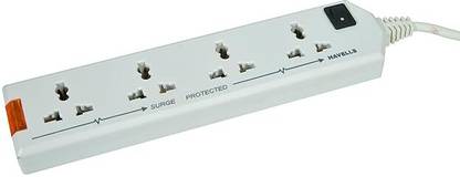 HAVELLS 6A Four-Way 4  Socket Extension Boards