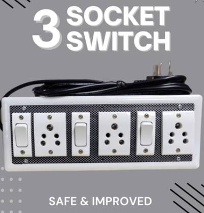 BAHUL 8 meter LONG WIRE EXTENSION SMALL PLUG 3  Socket Extension Boards