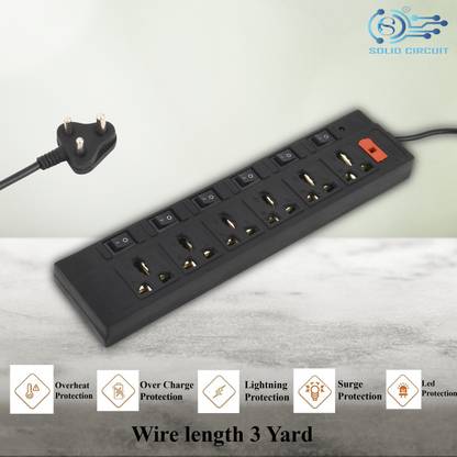 SOLIDCIRCUIT SOLID CIRCUIT POWER STRIP 6  Socket Extension Boards