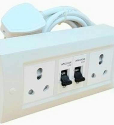 BAHUL Heay duty wire extension big plug cona /ANCHOR mcb 2  Socket Extension Boards