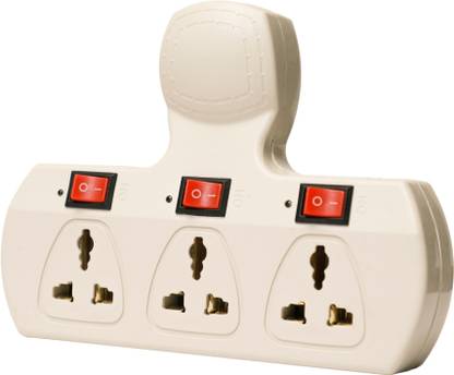 gc enterprises 3+3 universal multiplug, surge protector with led indicator 3  Socket Extension Boards