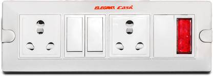 Elegant Casa Extension Board Two Safety Shutter Socket with Individual Switch 2  Socket Extension Boards