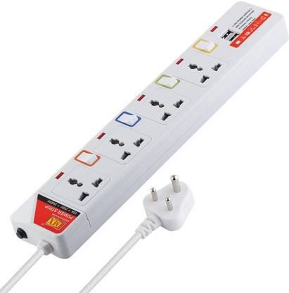 MX 4 Way Outlet Power Strip with Universal Socket - Individual Switch MX3535A1.5m 4  Socket Extension Boards