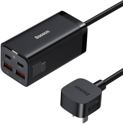 Aventurine Accessories GaN3 Pro Desktop Fast Charger 2U+2C 100W By Baseus 1  Socket Extension Boards