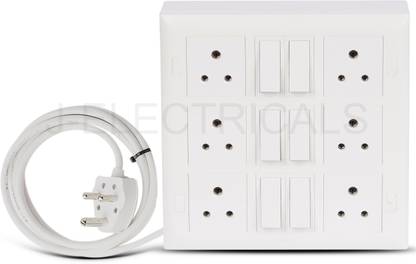 Cordnet Premium Modular Extension Board With 3 Core Wire 6  Socket Extension Boards