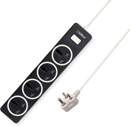 EMBox Extension Board with Master Switch-Multi Plug Socket 4  Socket Extension Boards