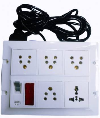 BAHUL ANCHOR Modular Mcb/CONA MODULAR MCBextenstion board with ISI PARTSy 6 Socket Extension Boards