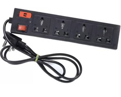 GLOBEX SOCKET EXTENSION (4SOCKET+1 SWITCH) 6AMP 240 VOLTS (PACK OF 1) 4 Socket Extension Boards