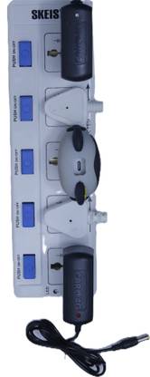 Skeisy NEW-505-BOARD POWER UP 10AMP, WITH 2.5 MTR WIRE BOAR MULTICOLOR 5  Socket Extension Boards