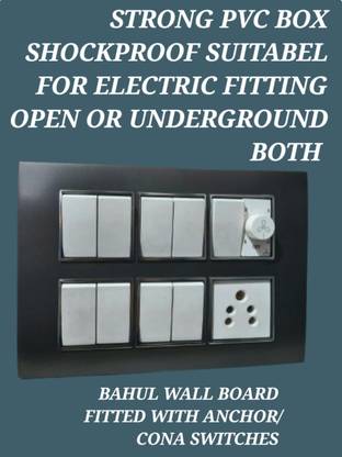 BAHUL WALL BOARD WITH BOX USEFUL IN OPEN OR UNDERGROUND BOTH FITTING 1  Socket Extension Boards